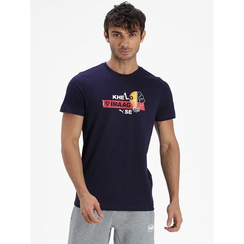 Buy Puma X Dream11 Cotton Roundneck Men's Slogan Graphic T-shirt