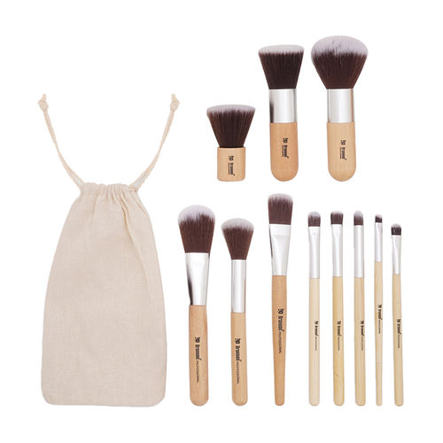 Buy Bronson Professional Bamboo Makeup Brush Set 11 Pcs Online