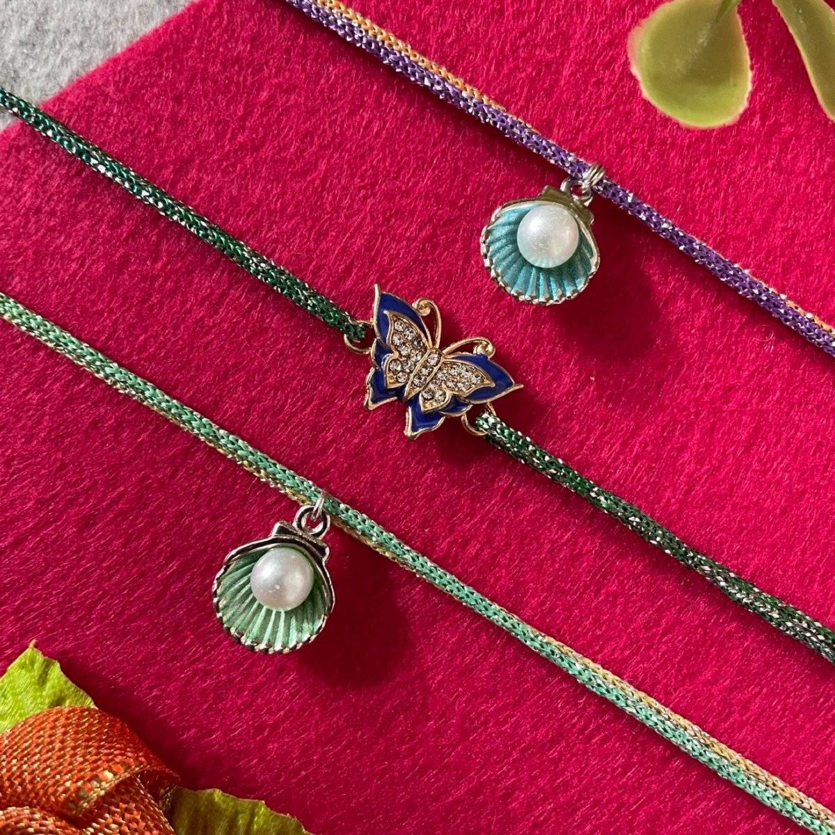 Digital Dress Room Multicolour Rakhis (Pack of 3)