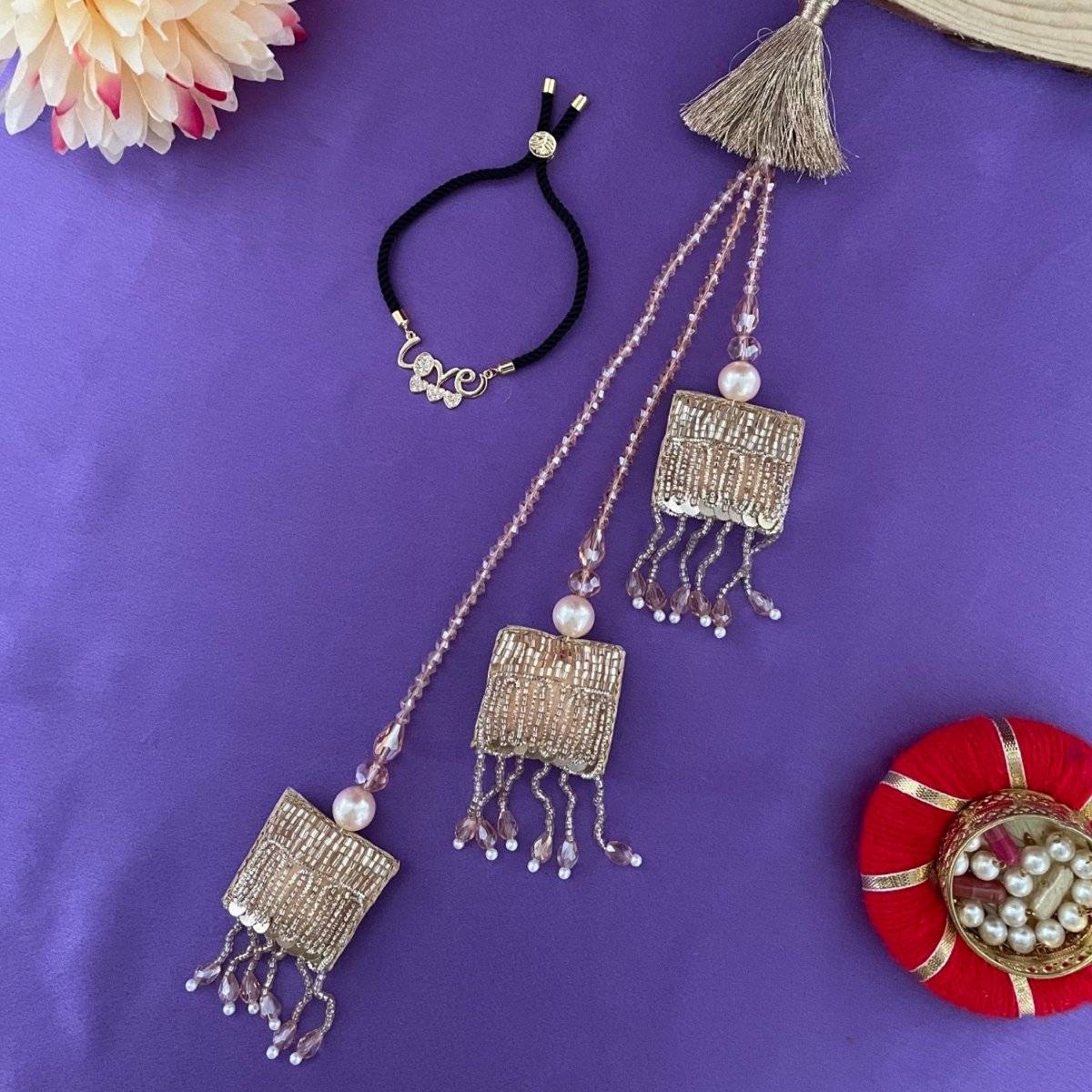 Digital Dress Room Multicolour Rakhi with Lumba