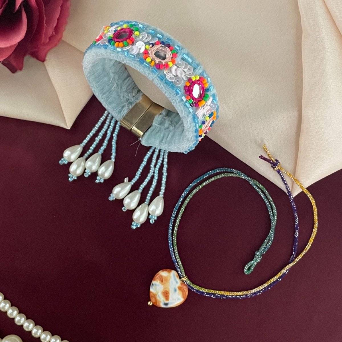 Digital Dress Room Multicolour Rakhi with Lumba