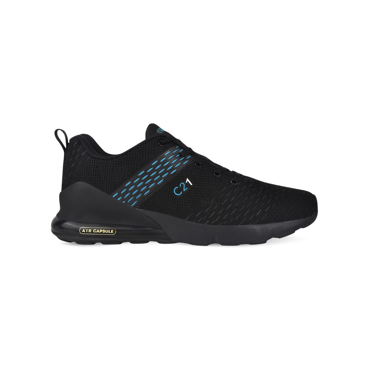 Campus Baleno Black Running Shoes