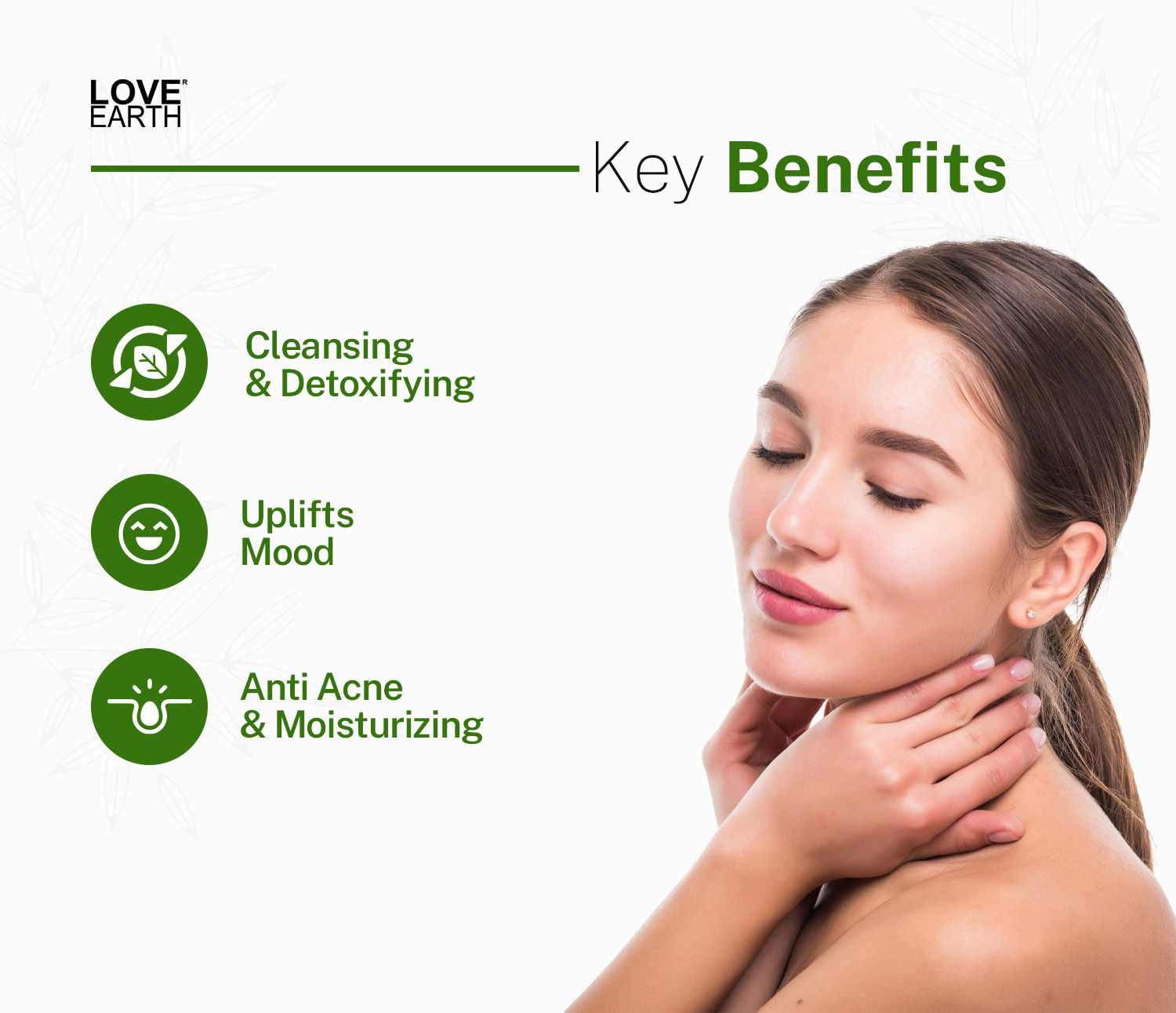 Love Earth Charcoal Tea Tree Face Wash for Oil Control Acne & Detox