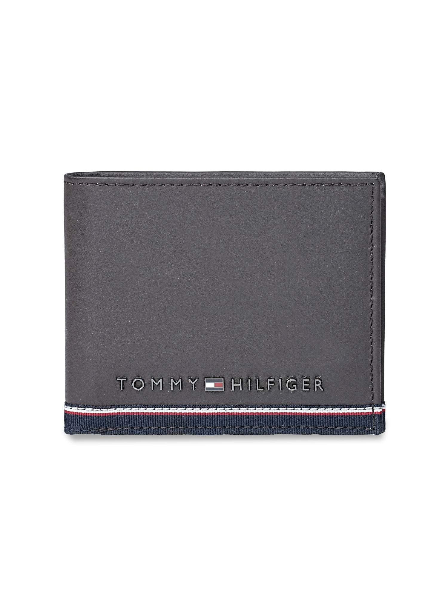 Tommy Hilfiger Men's Global Coin Leather Wallet Acre - Brown