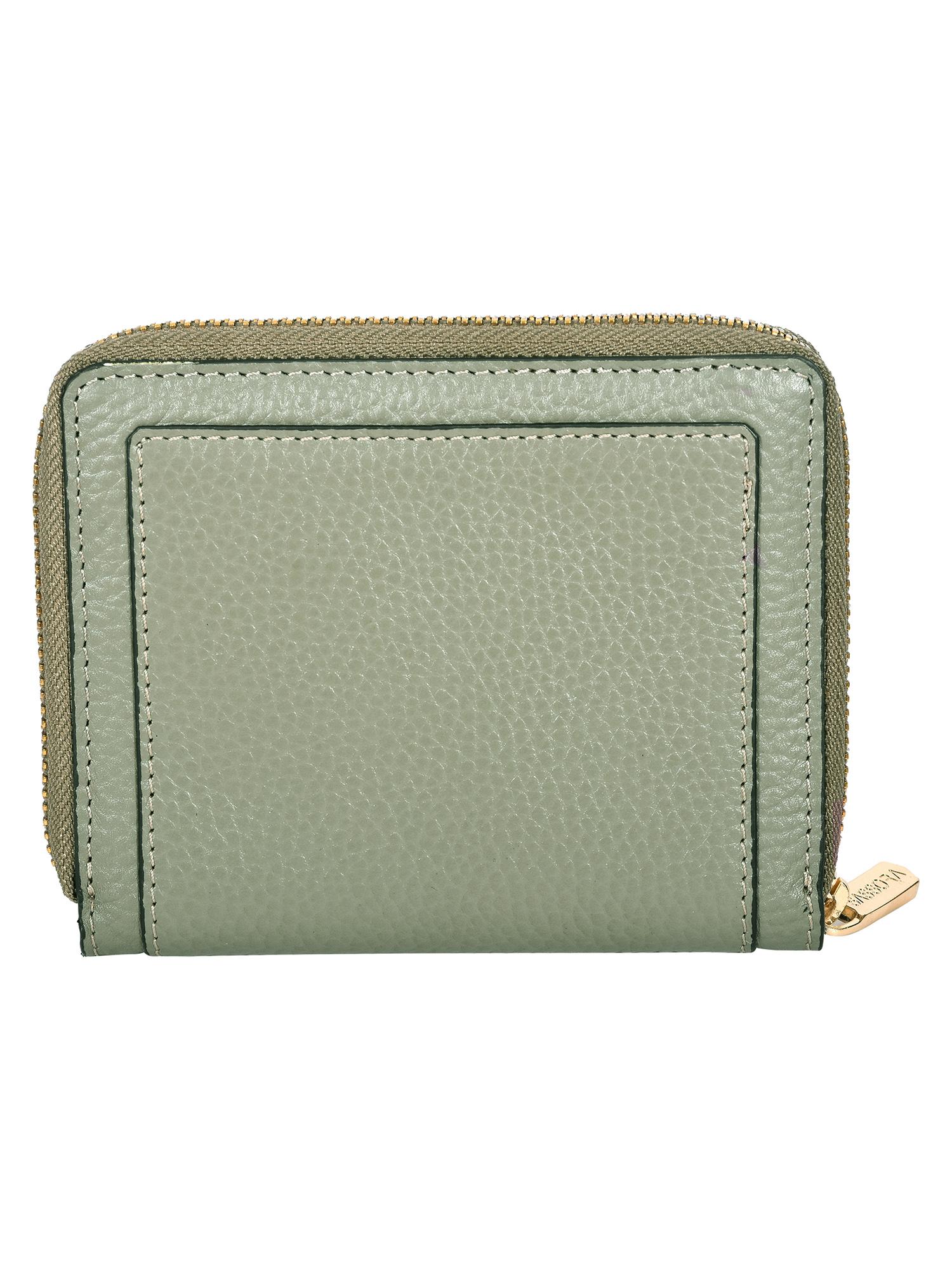 Buy Sassora Genuine Leather RFID Blocking Compact Zip Around