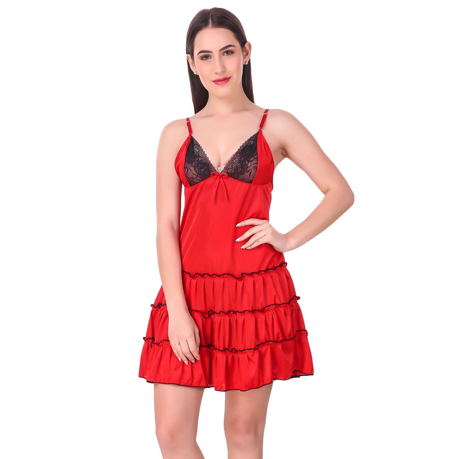 babydoll red dress