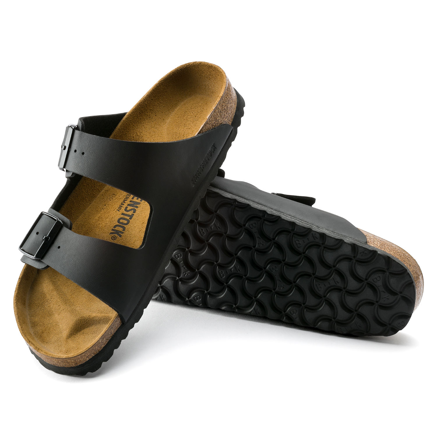 Buy Birkenstock Arizona Birko flor Black Regular Width Unisex
