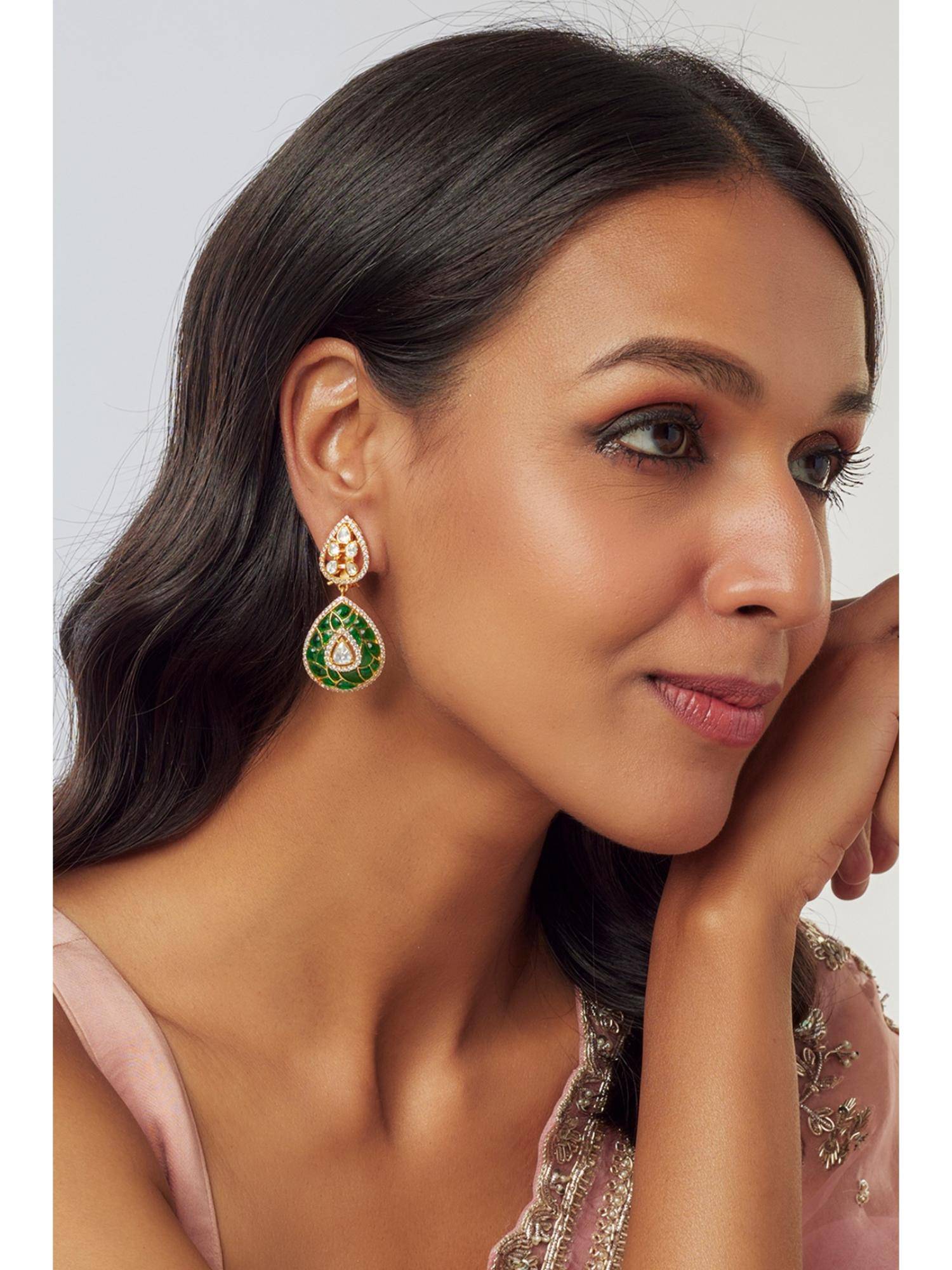 KARISA DESIGNS Shaina Moissanite Earrings