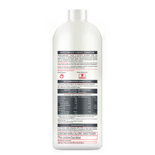 muscleblaze l carnitine Muscleblaze Liquid L-Carnitine