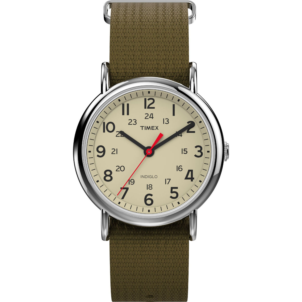 Timex Unisex Weekender 38 mm Cream Dial Analog Watch (T2N651) (M)