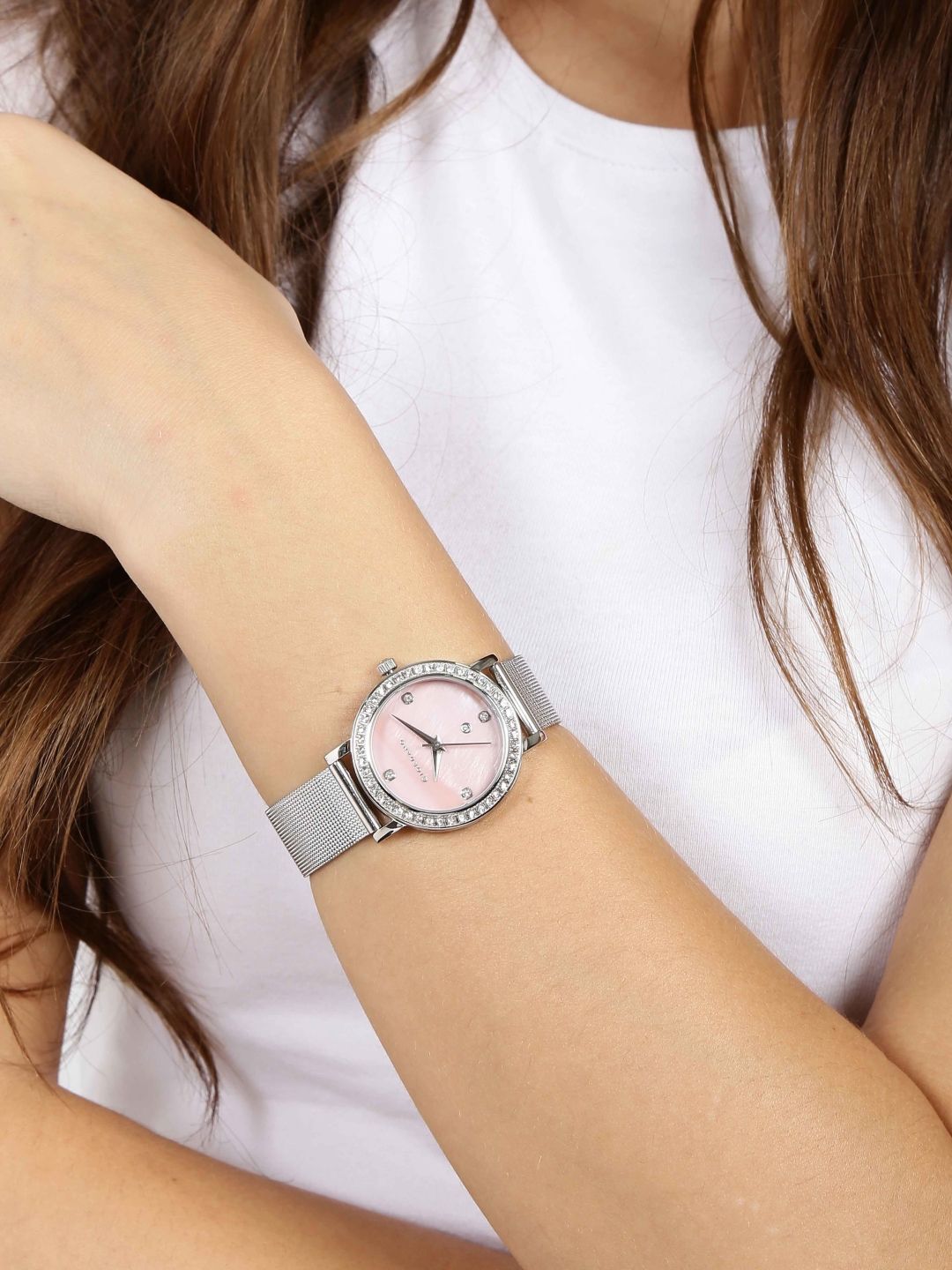 Giordano pink dial watch outlet
