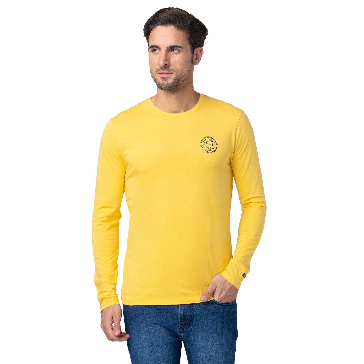 Being human yellow t shirt hot sale