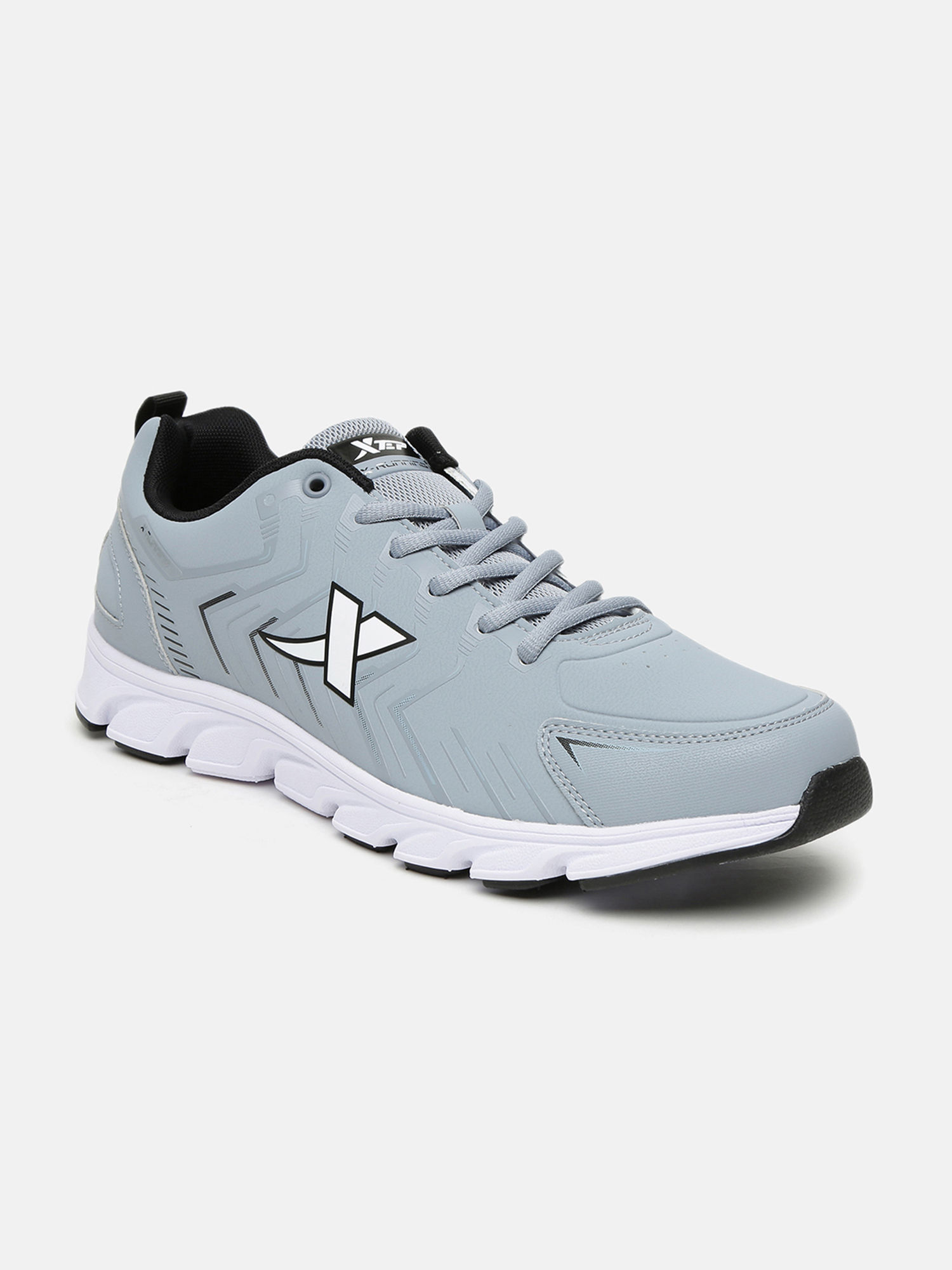 XTEP Grey Solid Running Shoes - EURO 42: Buy XTEP Grey Solid Running ...