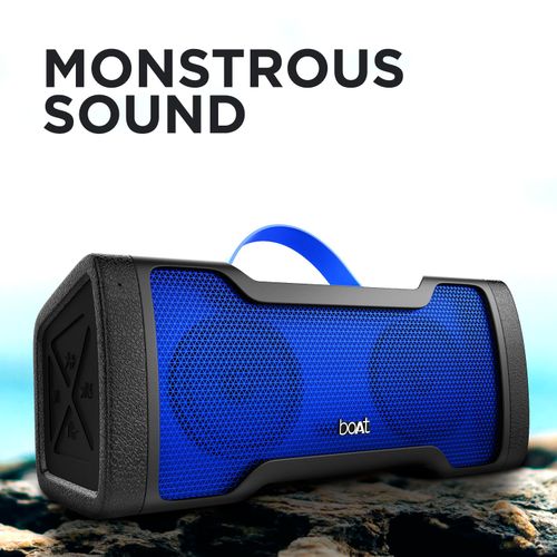 boAt Stone 1000 N 14W Stereo Wireless Speaker with Rugged IPX5 Design, 8H  Playback (Navy Blue)