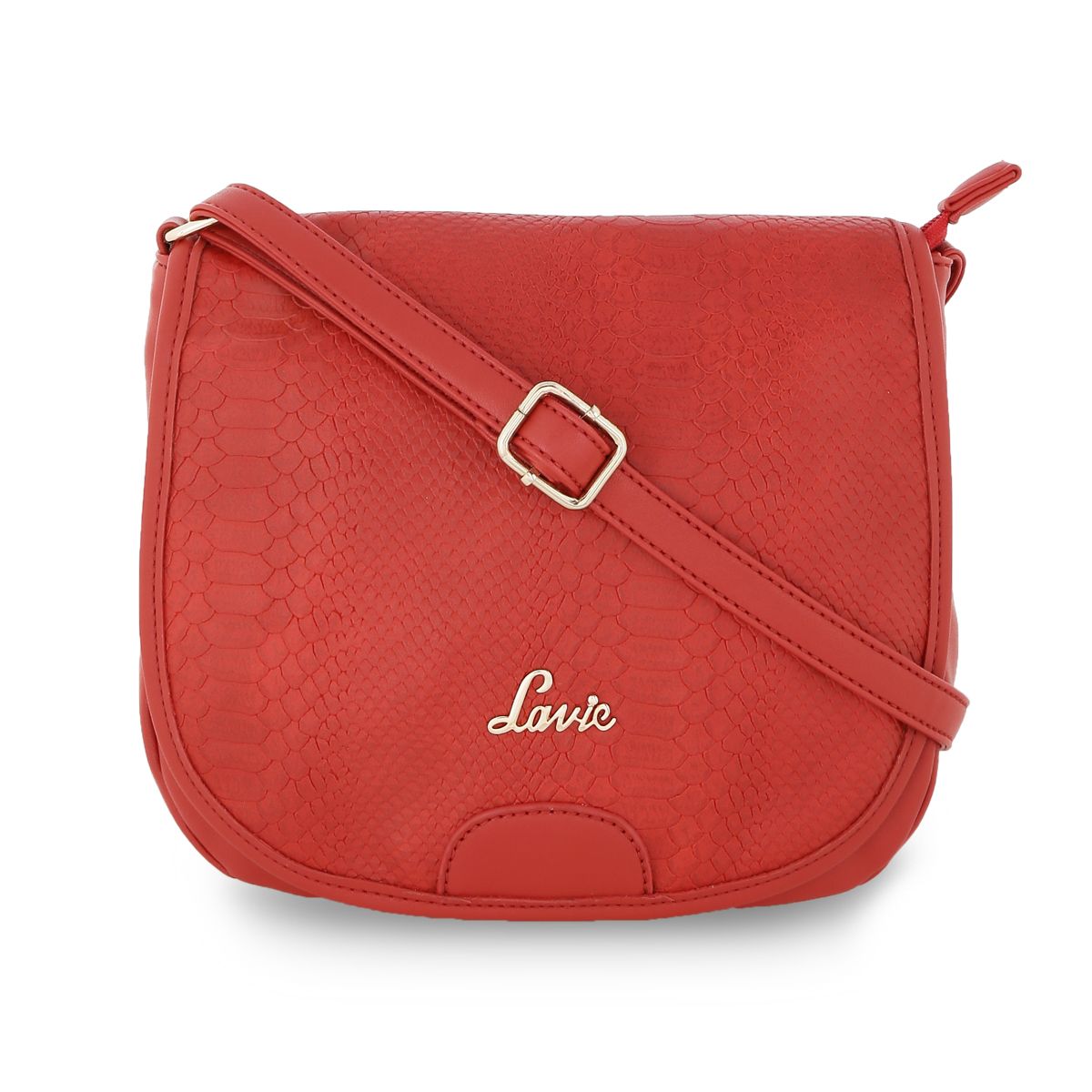 Buy Lavie Red Solid Sling Bag Online