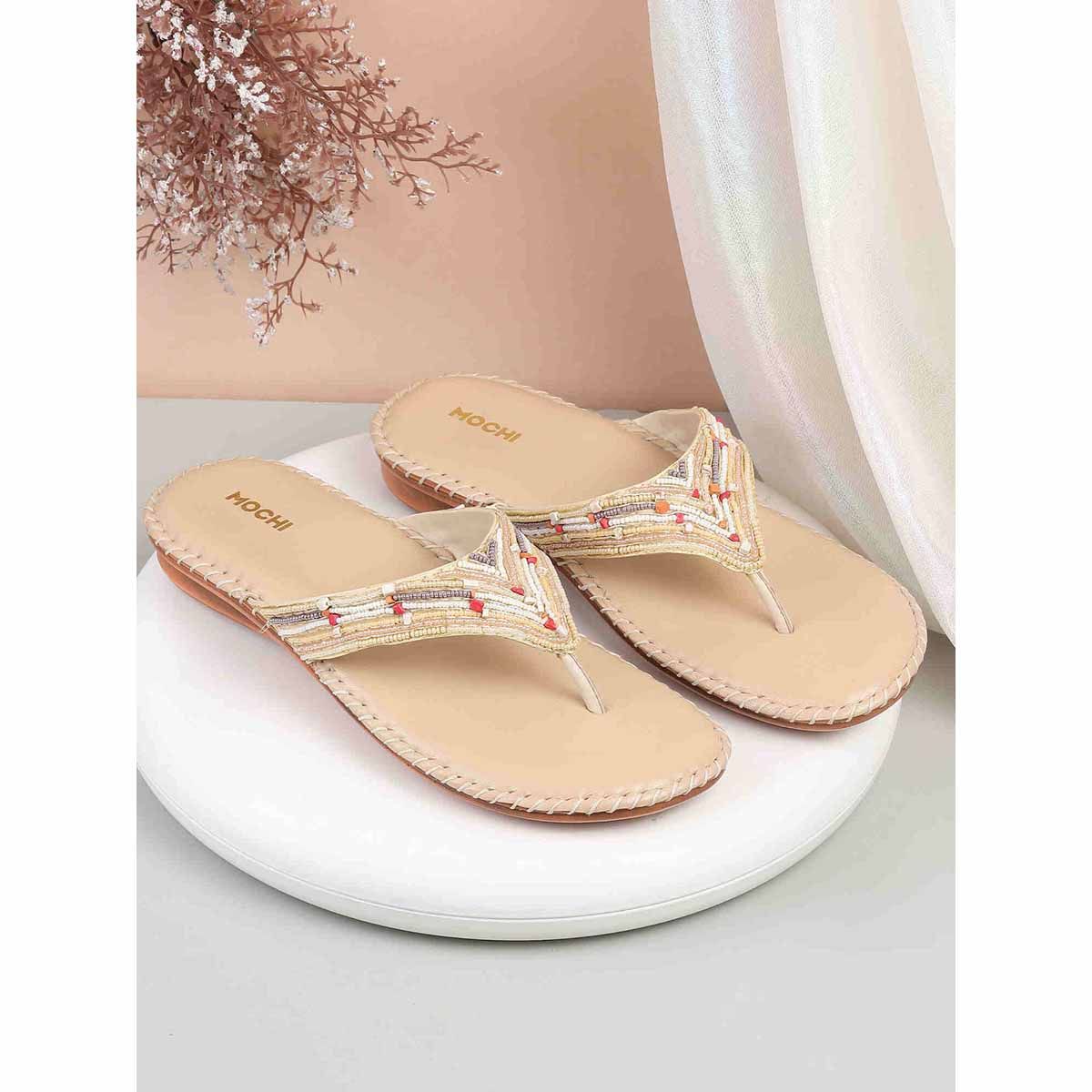 Buy Mochi Women Synthetic Round Toe Flats Online