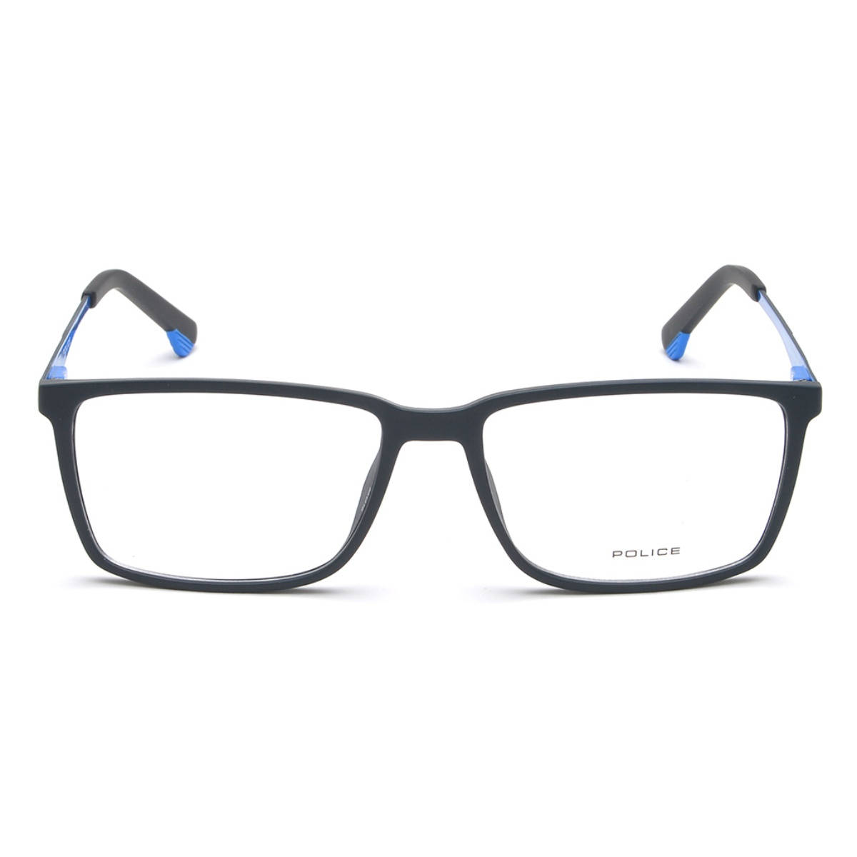 Police Eyewear For Men With Blue Acetate Frame (Size 55)
