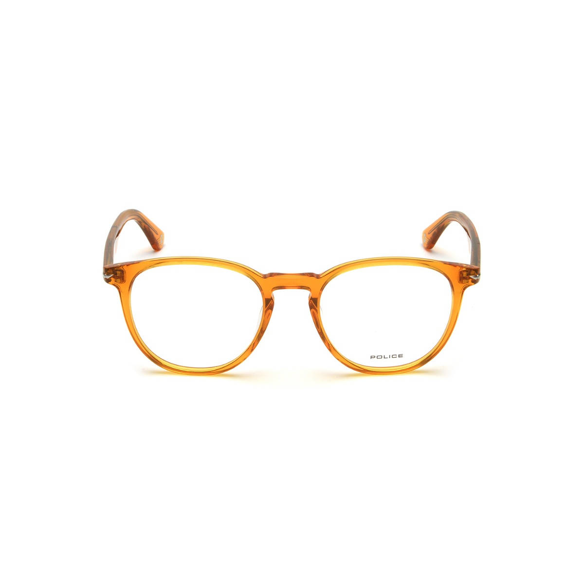 Police Eyewear For Unisex With Orange Polycarbonate Frame (Size 50)