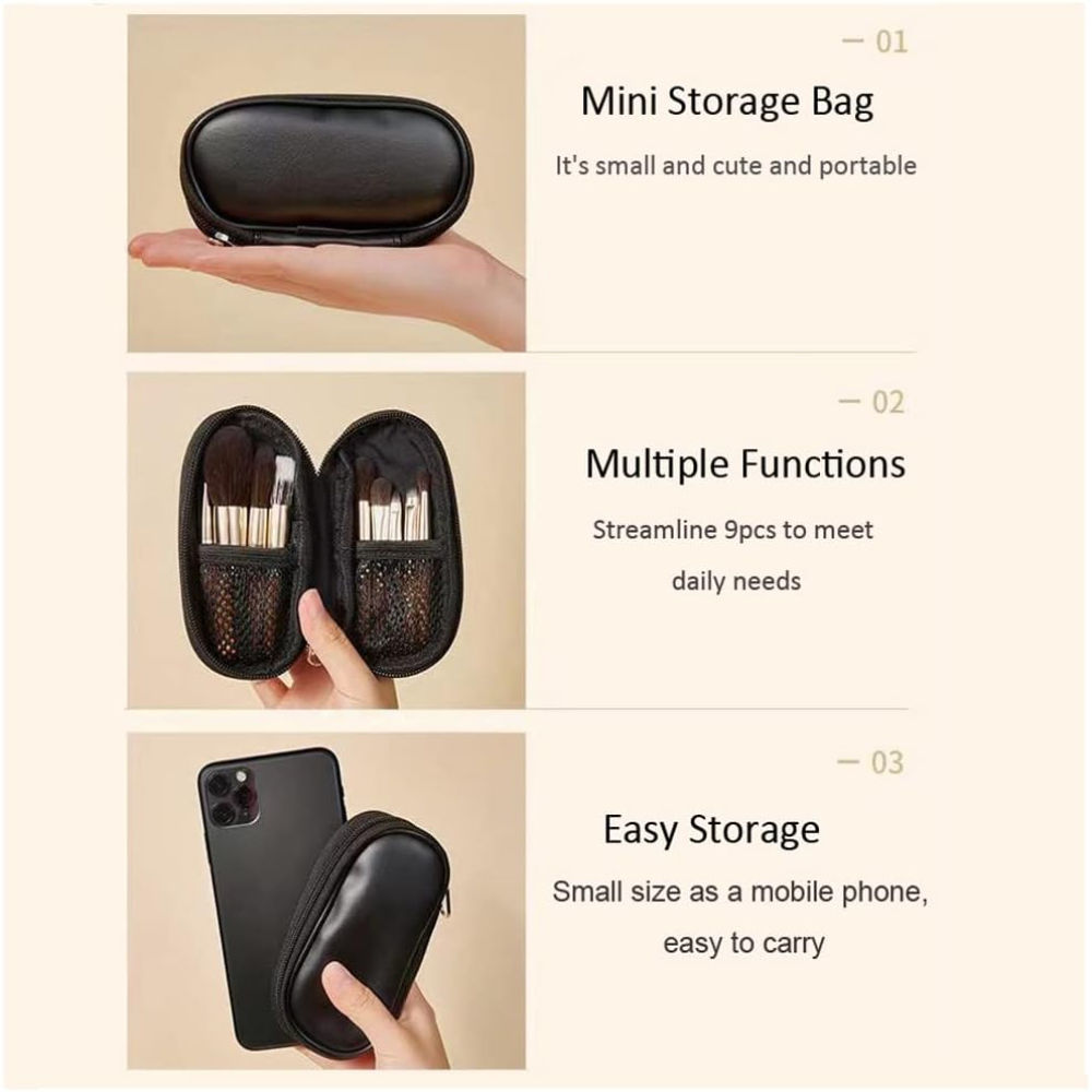 Buy Kazarmaa Signature Make Up Brush With Premiuim Travel Bag Cover Online