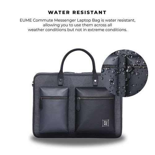 Buy EUME Attache Messenger Bag Charcoal Online
