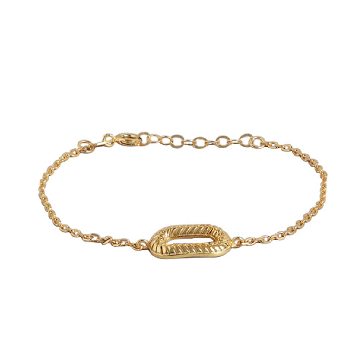 Buy Carlton London 18kt Gold Plated Charm Bracelet Online