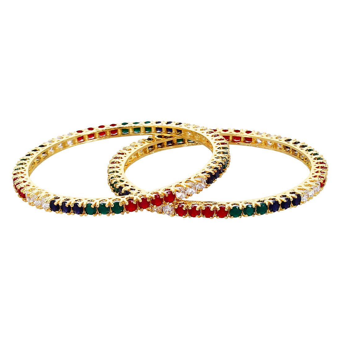 Youbella Traditional Jewellery Gold Plated Bangle Set - 2.4: Buy ...