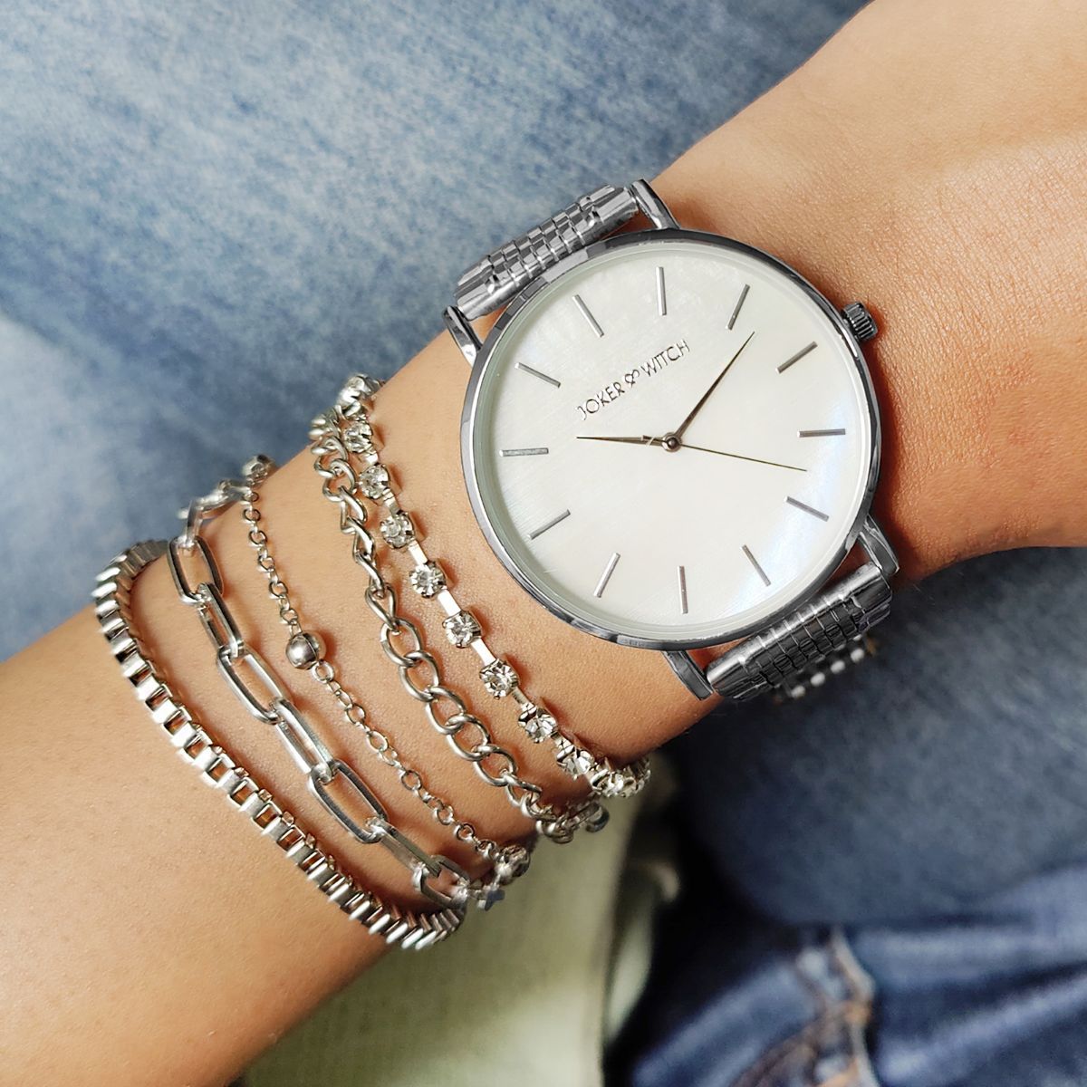 Buy Joker & Witch Paisley Watch Bracelet Stack For Women Online Buy Joker & Witch Paisley Watch Bracelet Stack For Women Online