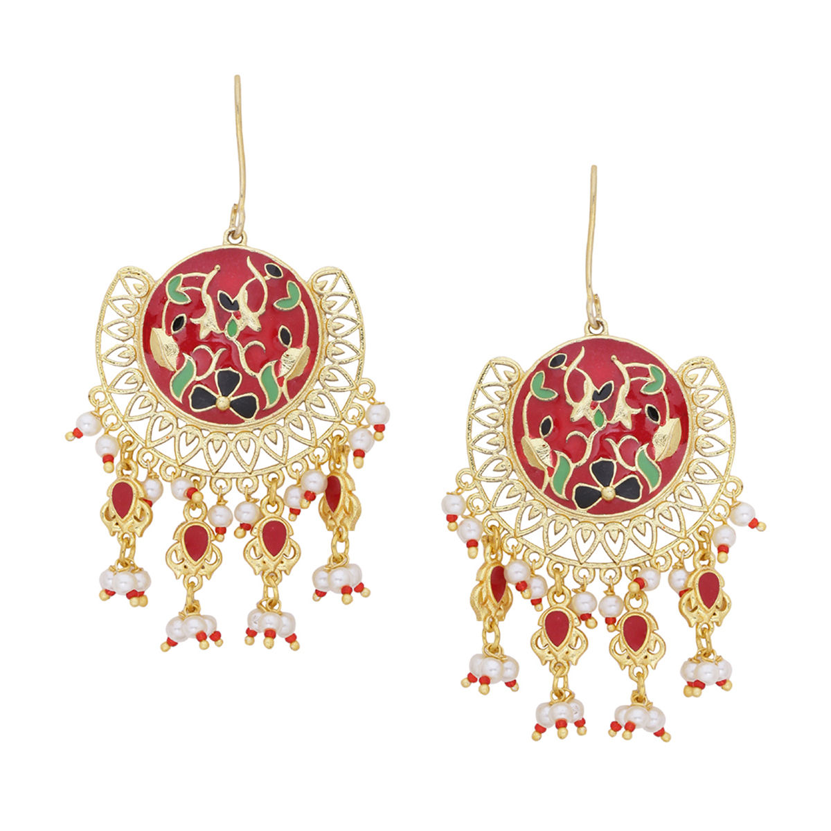 Voylla Ethnic Chandbali Design Drop Earrings Buy Voylla Ethnic Chandbali  Design Drop Earrings Online in India on Snapdeal