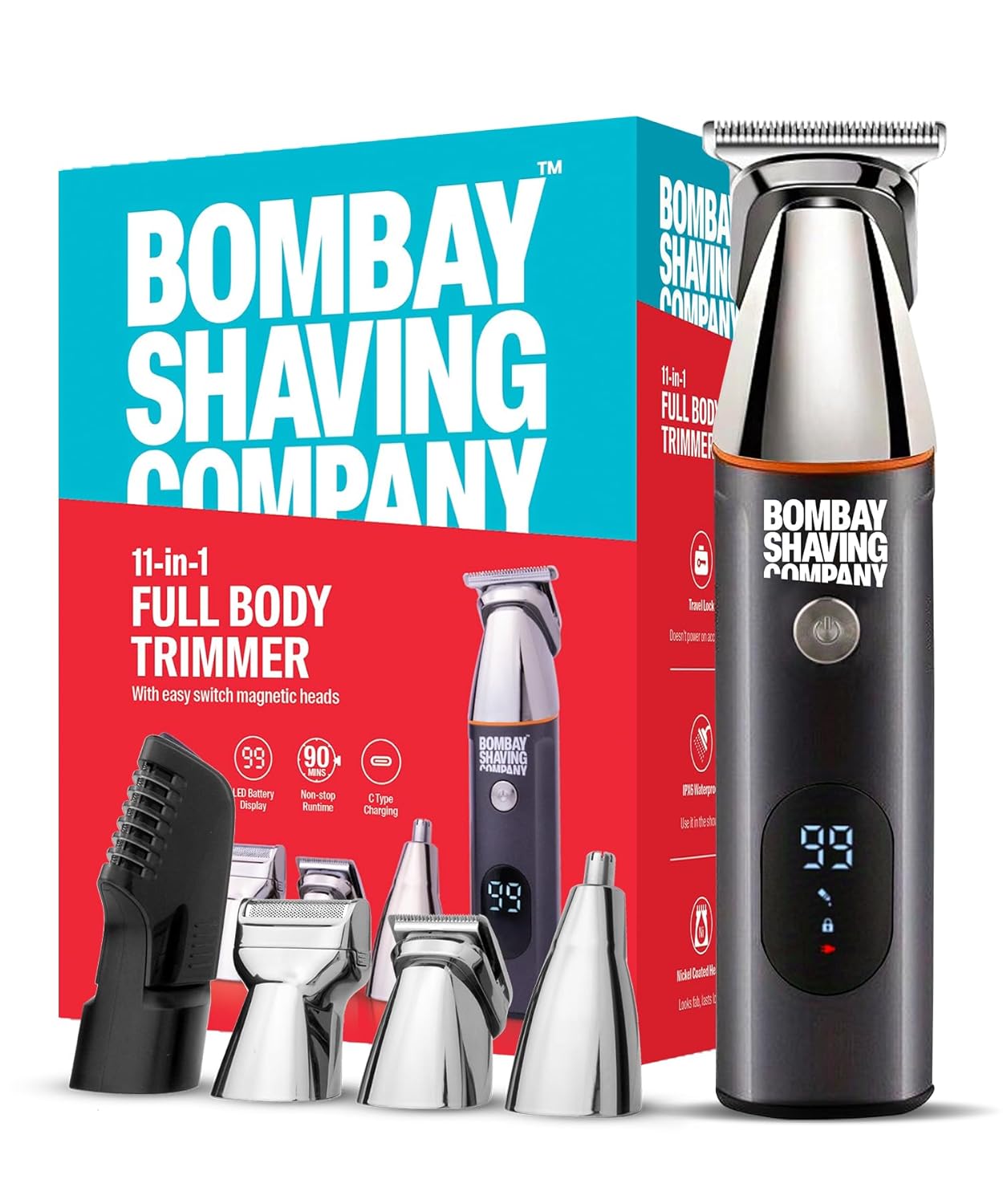 Bombay Shaving Company 5in1 Multi Grooming Kit All in One Full Body ...