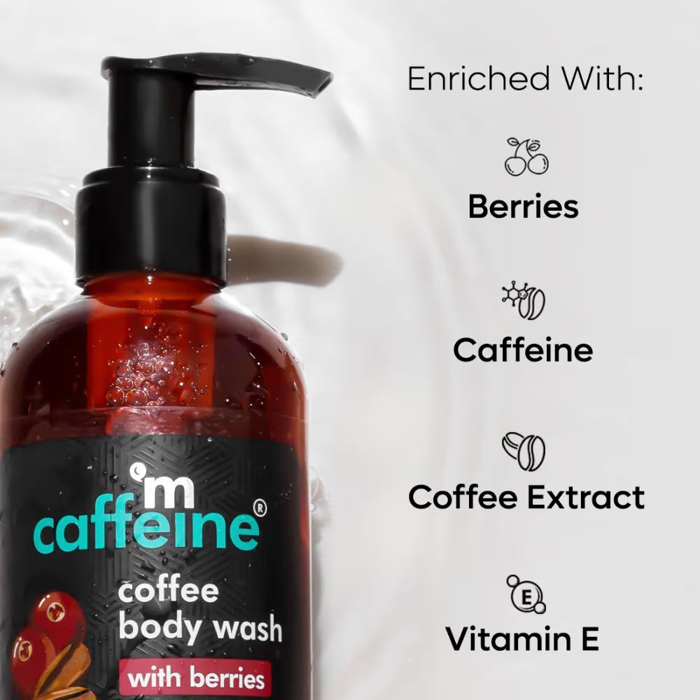 MCaffeine Coffee Body Wash with Berries DeTan & Deep Cleansing Shower