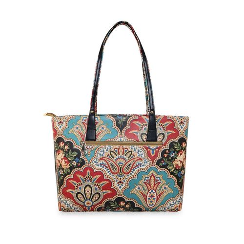 Buy ESBEDA Multi-Color Printed Kalamkari Art Tote Bag for Women Online