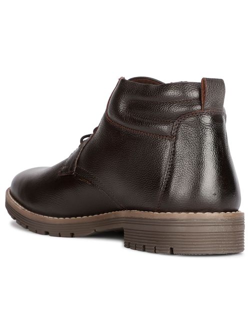 Bata Mens Brown Lace-Ups Casual Boots