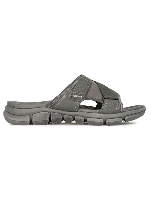 Bata Comfit Mens Grey Slip On Casual Sandals