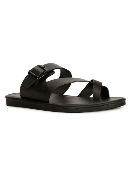 Buy Bata Mens Black Slip On Casual Sandals Online