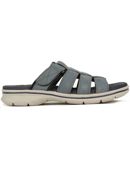 Hush Puppies Mens Blue Slip On Casual Sandals