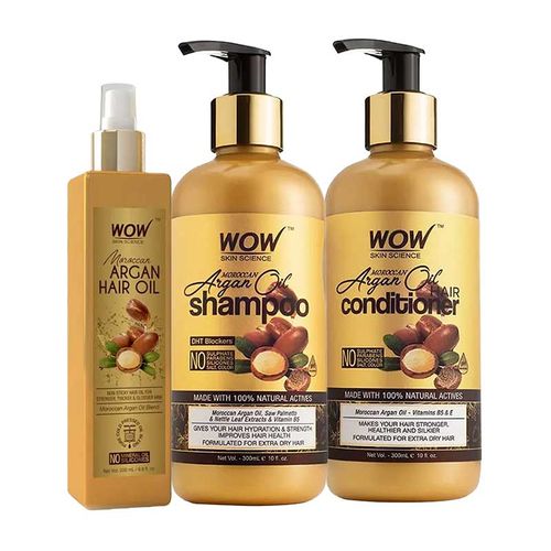 WOW Skin Science Moroccan Argan Oil Hair Nourishment Combo: Buy WOW Skin  Science Moroccan Argan Oil Hair Nourishment Combo Online at Best Price in  India | NykaaMan