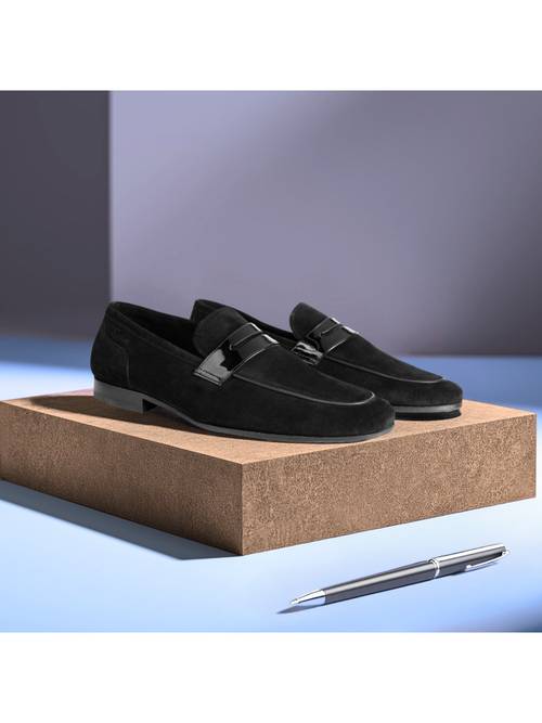 Buy Florsheim Wesley Florsheim Men Black Suede Slip-on  display picture 2