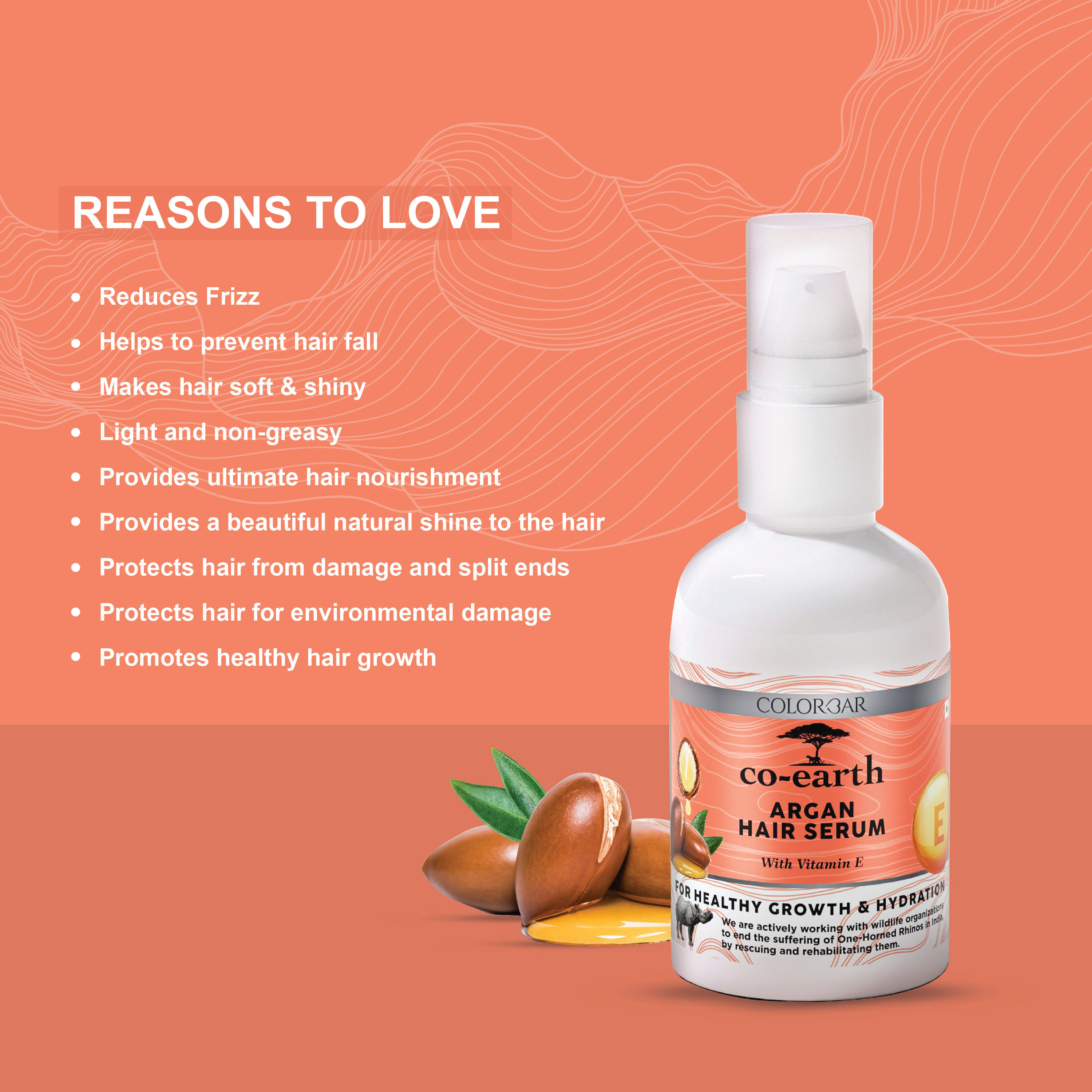 Buy Colorbar CoEarth Argan Hair Serum Online