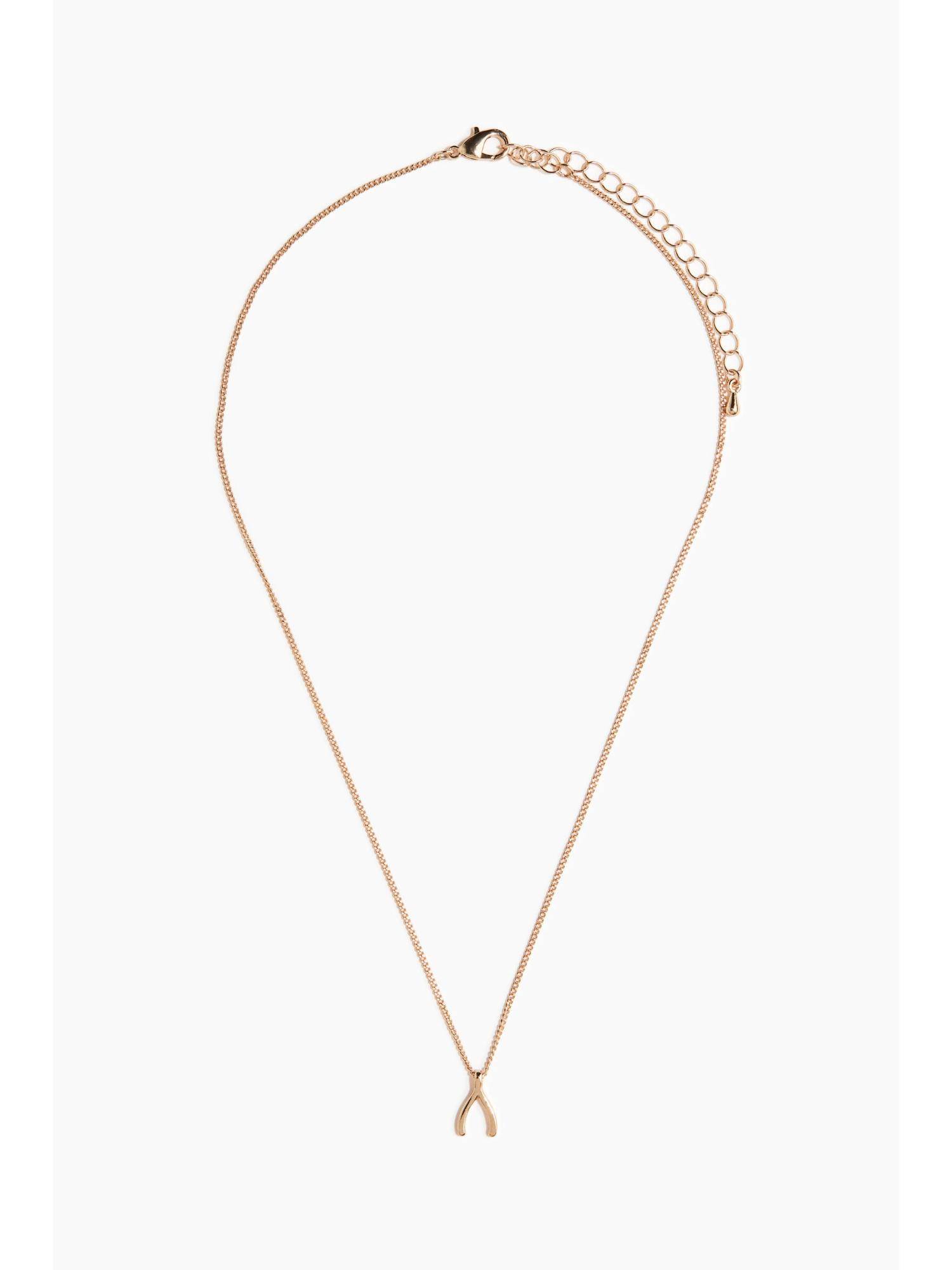 H&M Women Gold Pendant Necklace