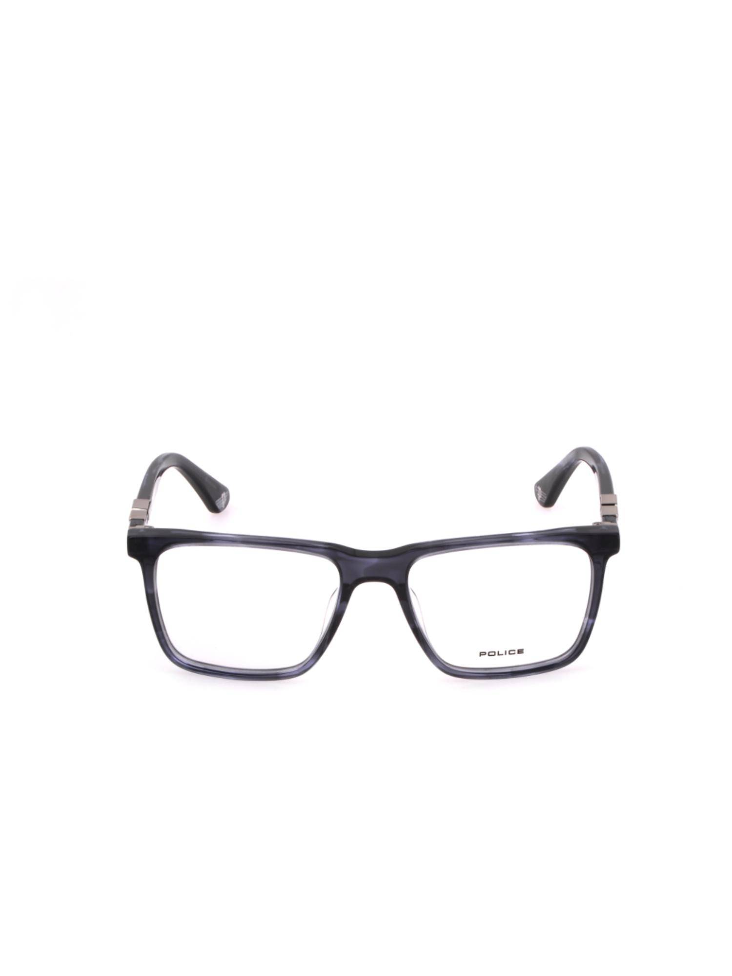 Police Men Full Rim Acetate Square Blue Eyeglass Frame (52)