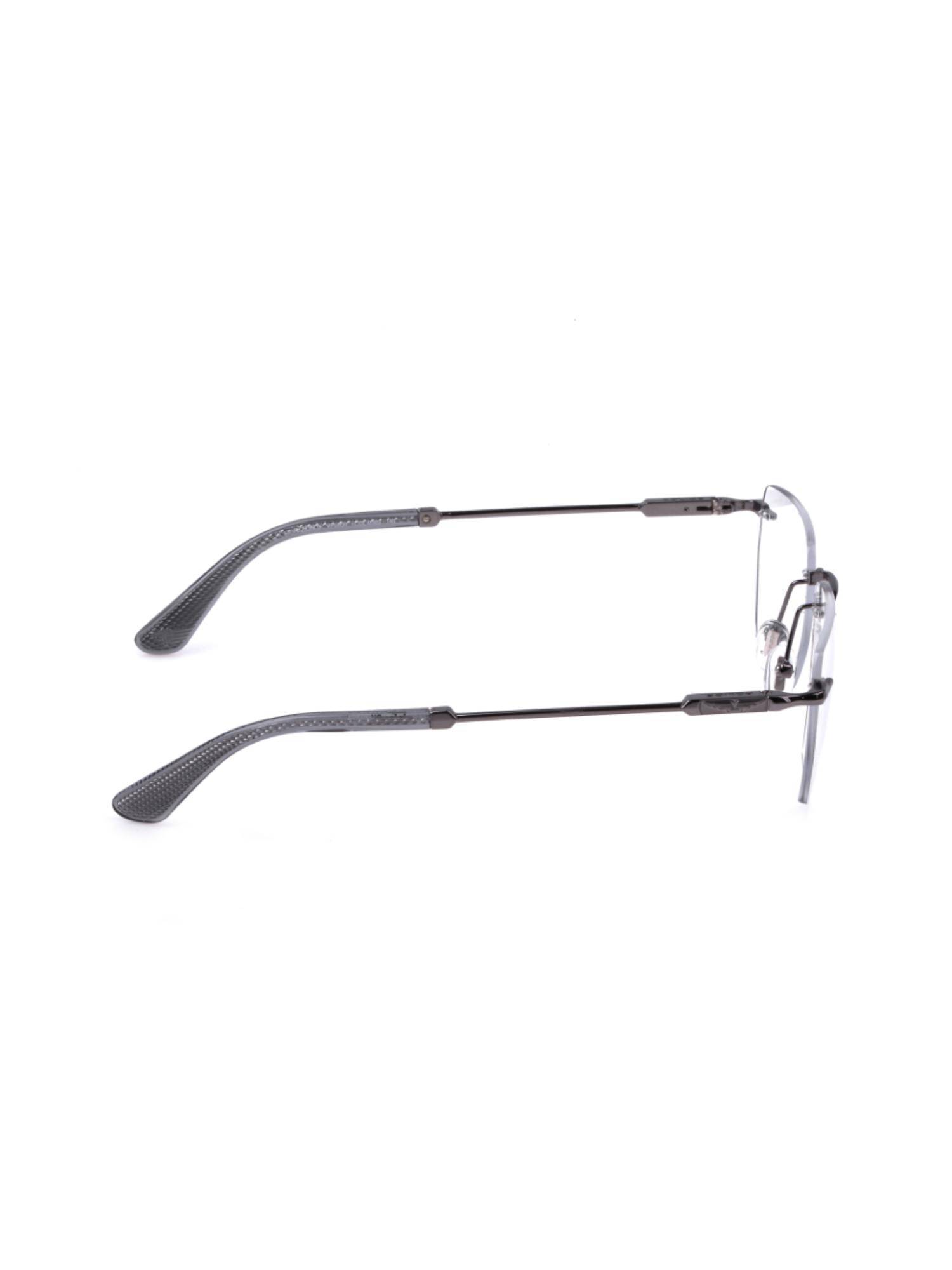 Police Rimless Frame Buy Police Men Rimless Metal Square Grey Eyeglass Frame (53) Online