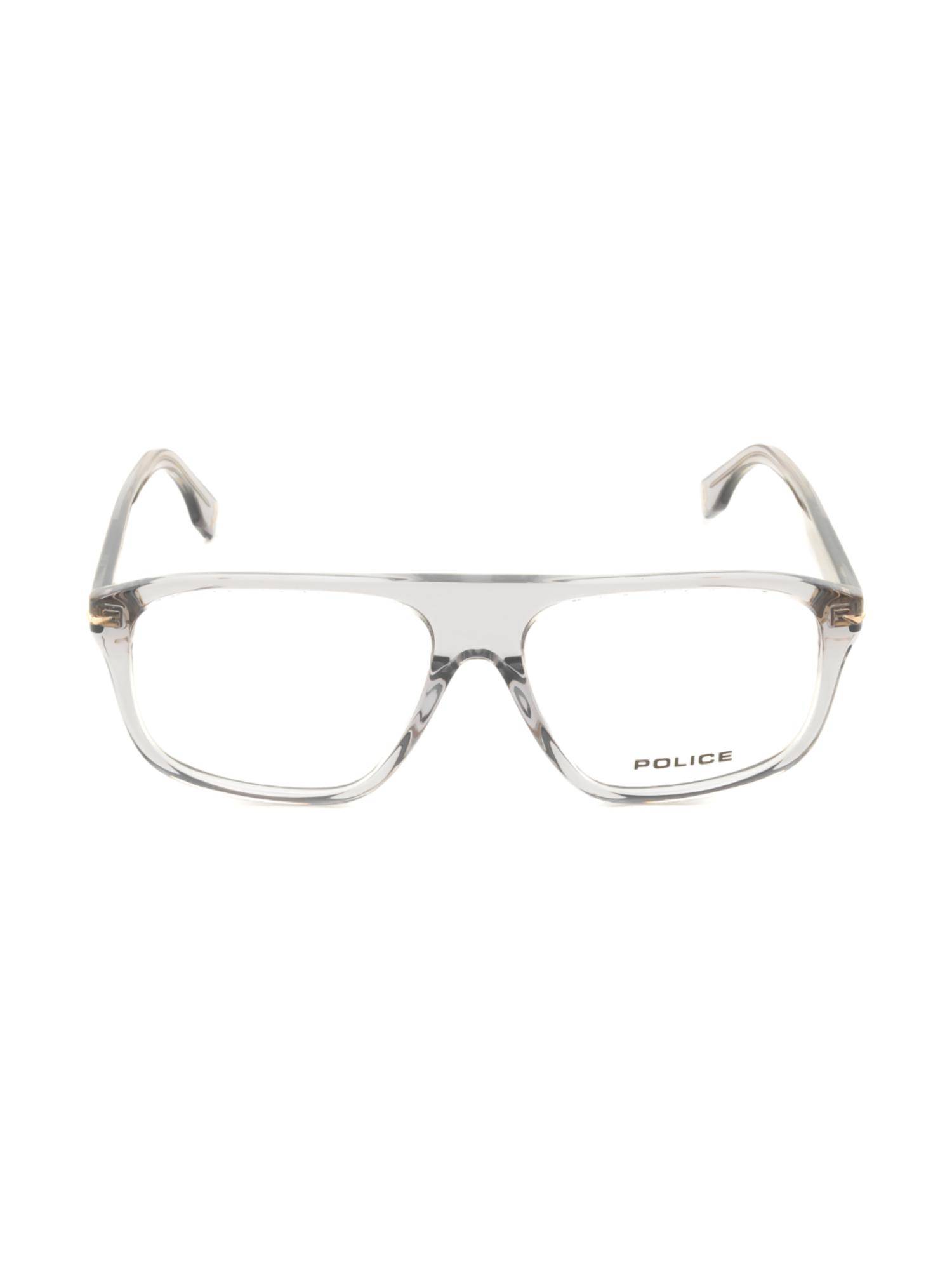 Police Men Full Rim Acetate Rectangle Grey Eyeglass Frame (55)