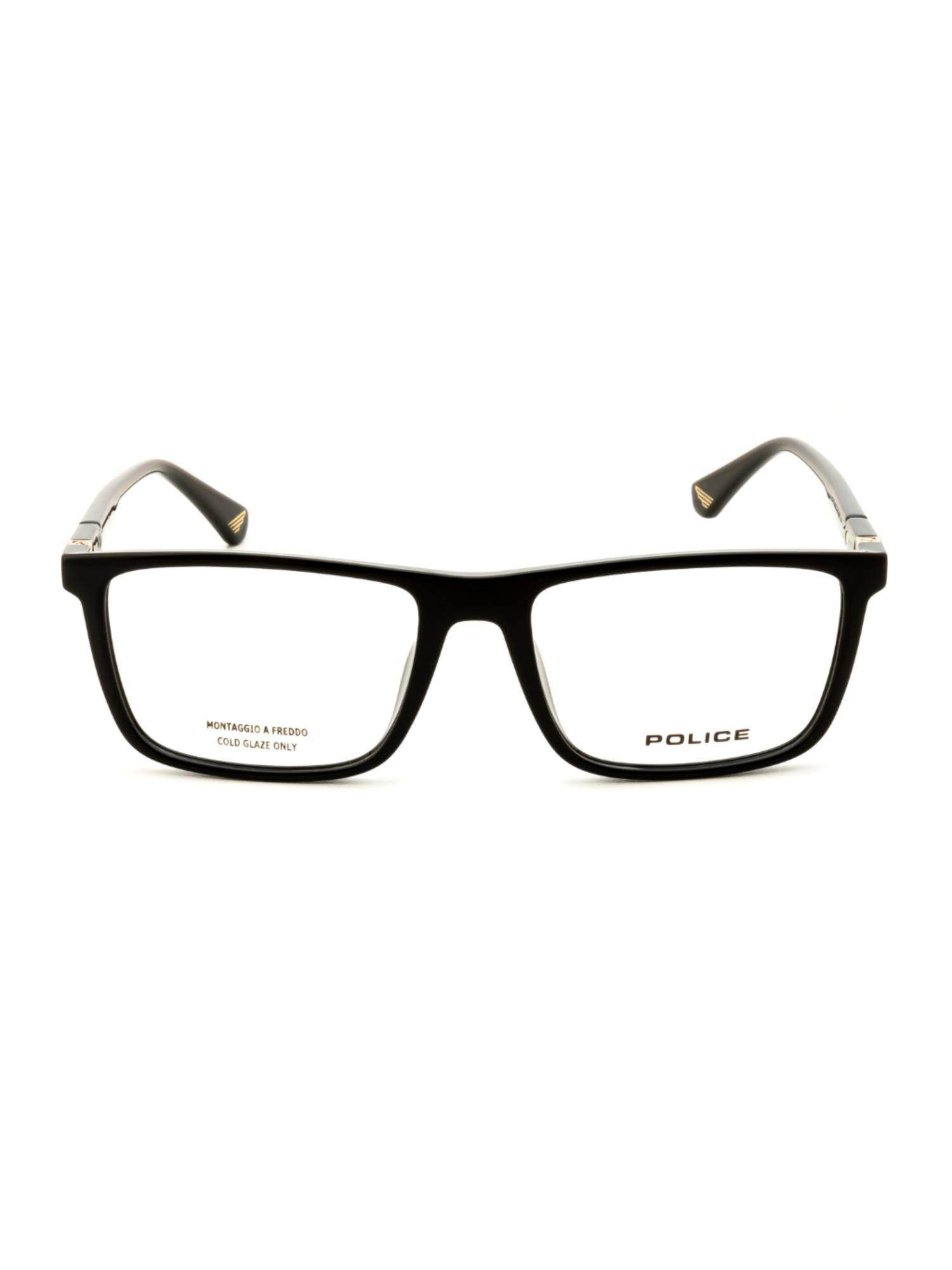 Police Men Full Rim Pc Rectangle Black Eyeglass Frame (54)