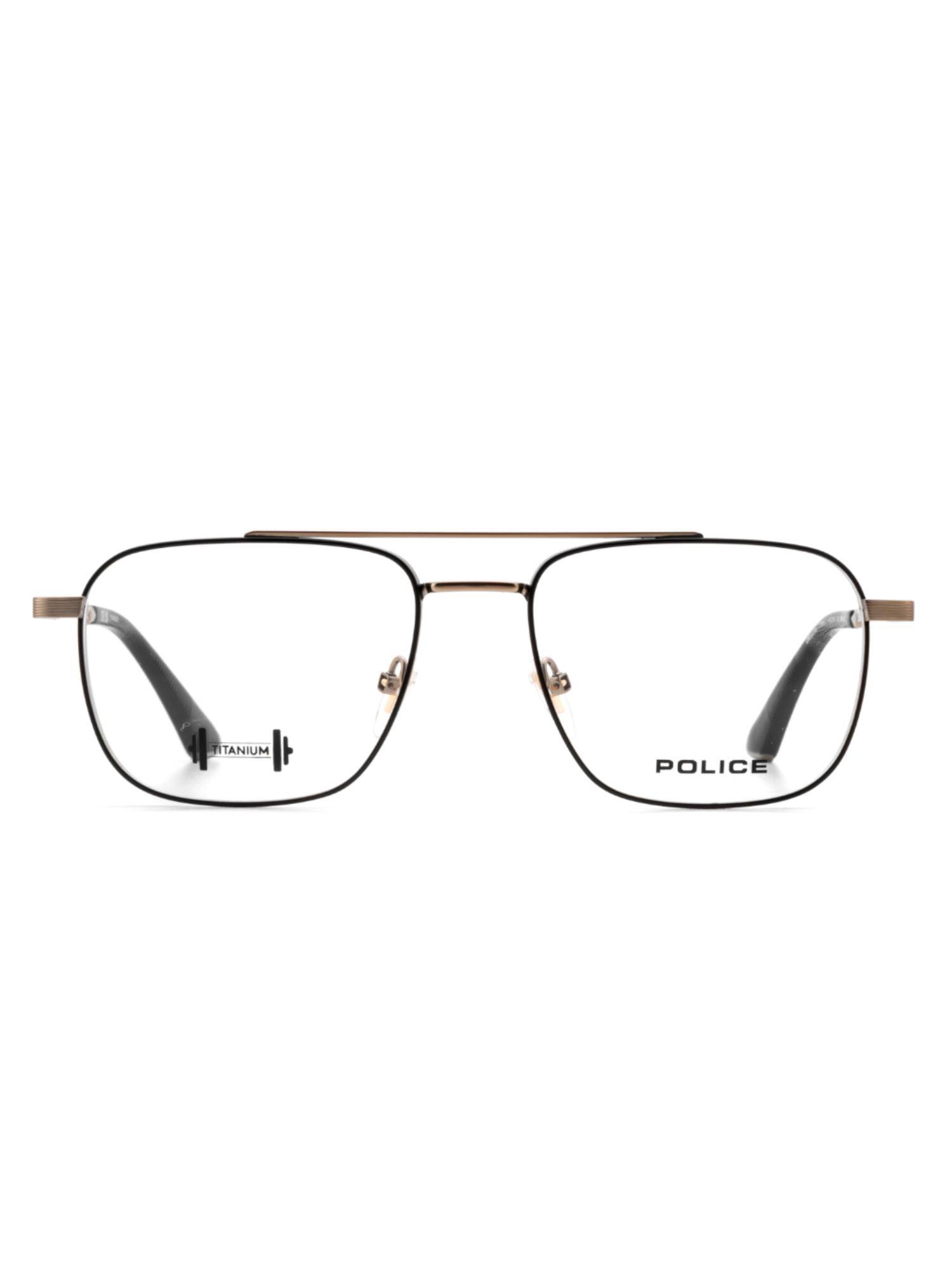 Police Men Full Rim Titanium Square Black Eyeglass Frame (54)