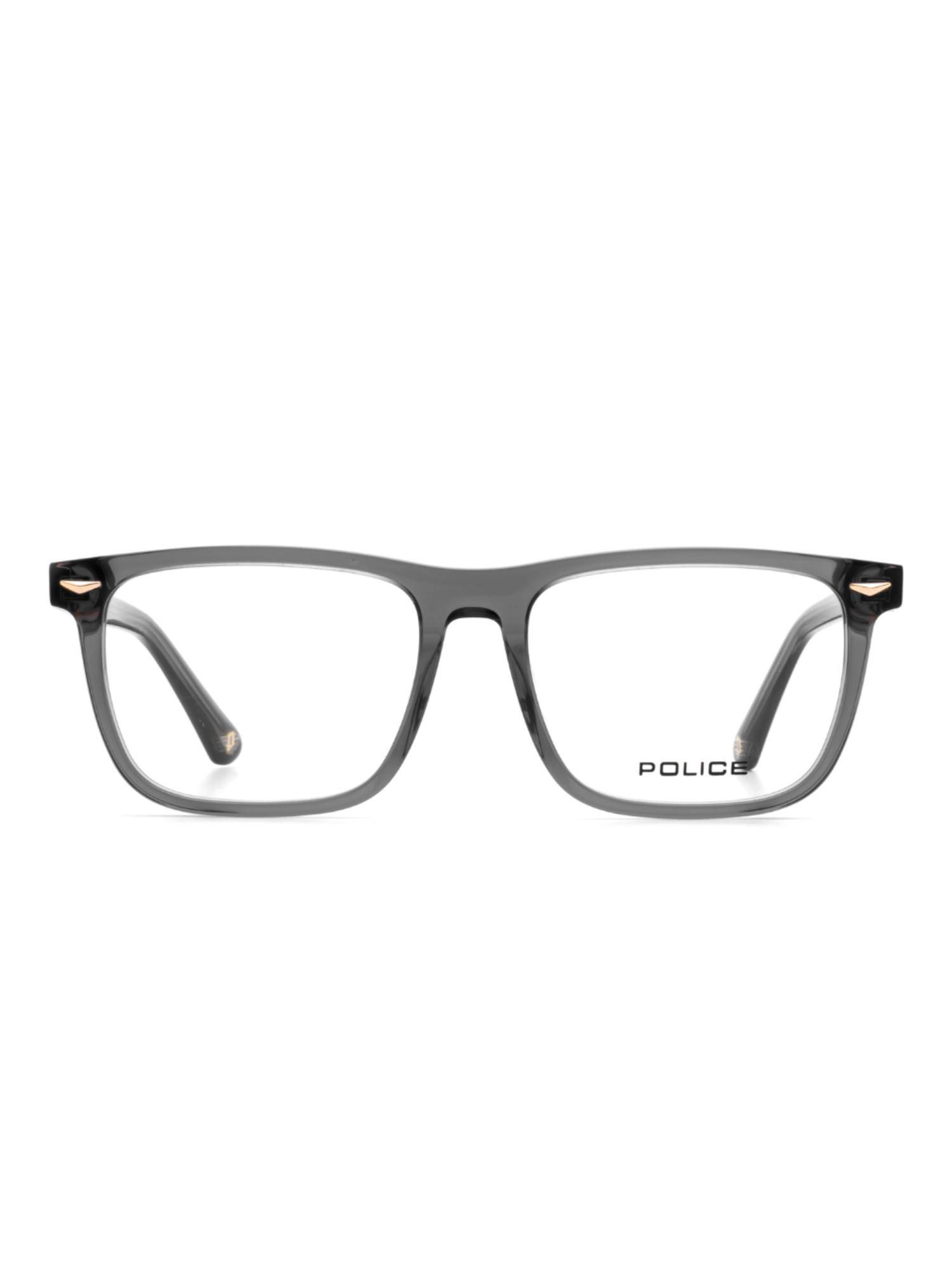 Police Men Full Rim Acetate Square Grey Eyeglass Frame (54)