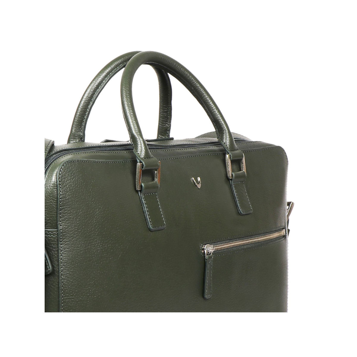 Buy Hidesign Enzo 01 Men Green Laptop Bag (L) Online
