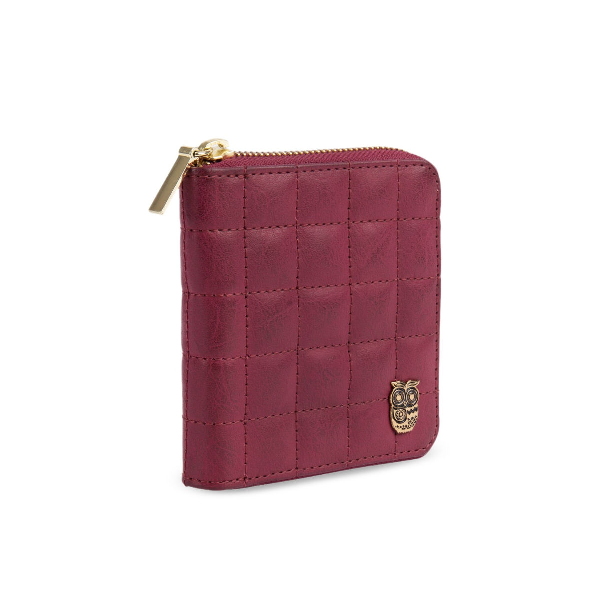 Buy Chumbak Quilted Maroon Pocket Wallet Online
