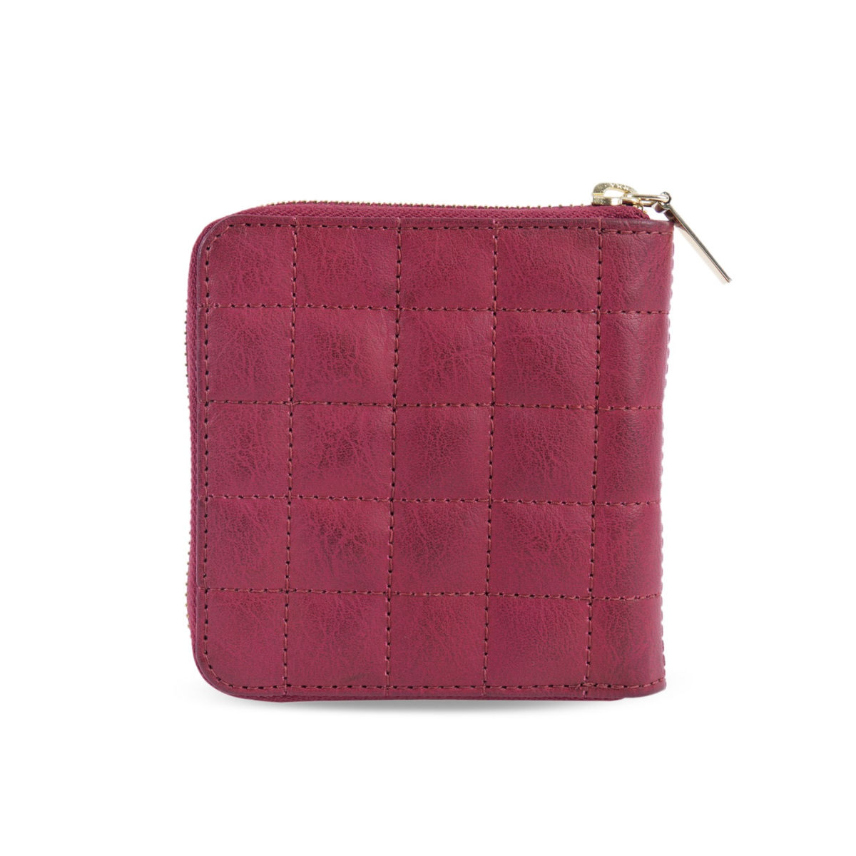 Buy Chumbak Quilted Maroon Pocket Wallet Online