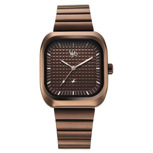 Buy Fastrack Men Brown Vyb Maverick Quartz Analog Metal Strap