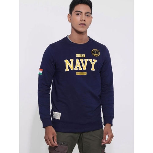 A47 Classic Indian Navy Womens Oversized T-Shirt (S)